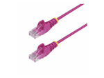 1.5m Pink Slim CAT6 Ethernet Cable, Snagless, 28AWG, LSZH