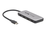 Tripp Lite series 4-Port USB-C Hub, USB 3.2 Gen 2 (10 Gbps), 4x USB-C Ports, 100W PD Charging, Thunderbolt 3 Compatible, Gray