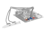 Converter M.2 Key B+M male > 2 x USB 3.0 Pin Header