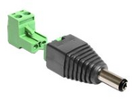 Adapter DC 2.1 x 5.5 mm male > Terminal Block