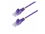 7m Purple Slim CAT6 Ethernet Cable, Snagless, 28AWG, LSZH